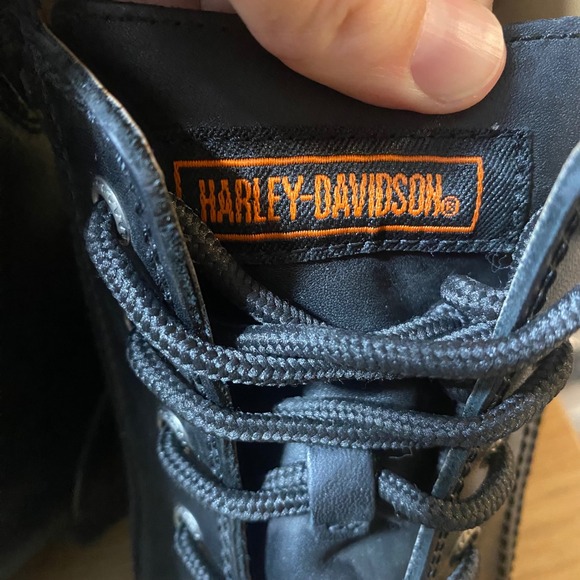 NEW Harley Davidson Black Leather Motorcycle Riding Boots Mens 10 /EU 43 - Picture 10 of 10
